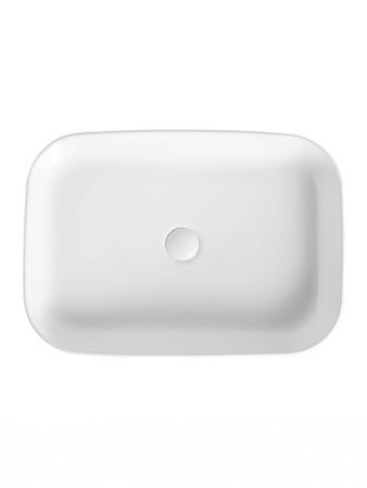 Раковина из сантехнического фарфора Orange B03-600W 60х40 накладная цвет белый