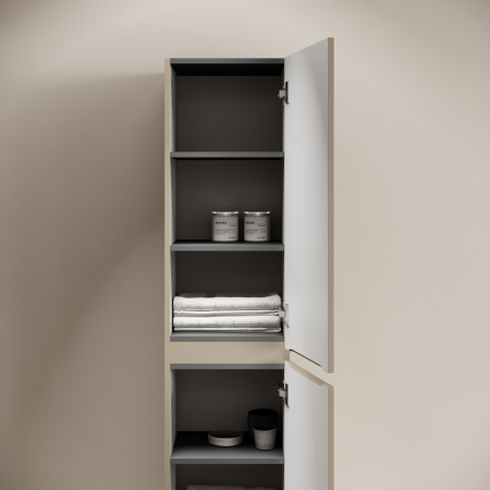 Шкаф-пенал Sancos CODE PCD35GB 40х170 подвесной цвет бежевый/серый