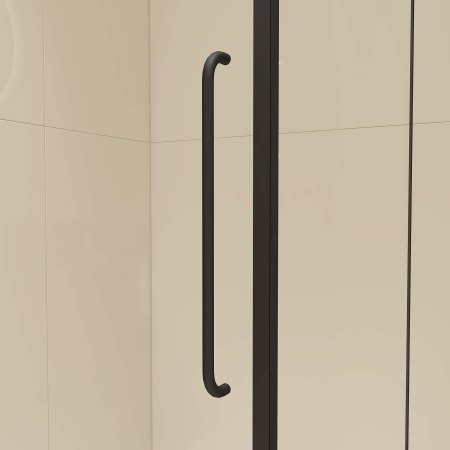 Душевой уголок RGW Classic 350904698-24 90х80 стекло матовое профиль черный без поддона