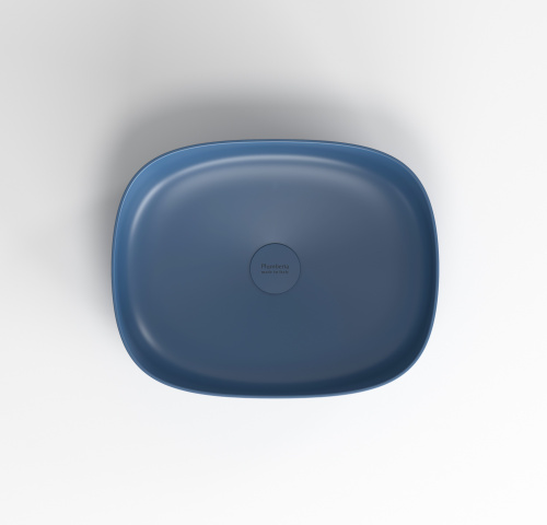 Раковина Plumberia Selection Veloma 48 см VELOMA OVAL BDT накладная цвет синий - фото 3