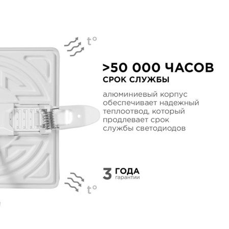 Панель светодиодная встраиваемая Apeyron FLP 06-115