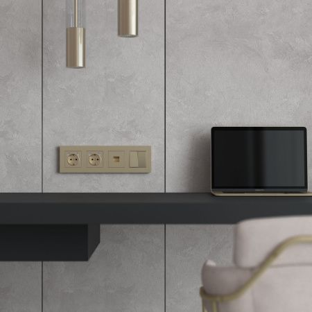 Рамка на 4 поста Werkel Slab 4690389218446