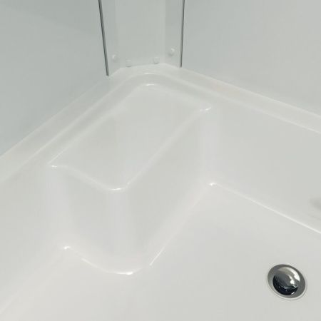 Душевой уголок Тритон Коралл Щ0000061783 120х80 стекло с рисунком профиль белый с поддоном