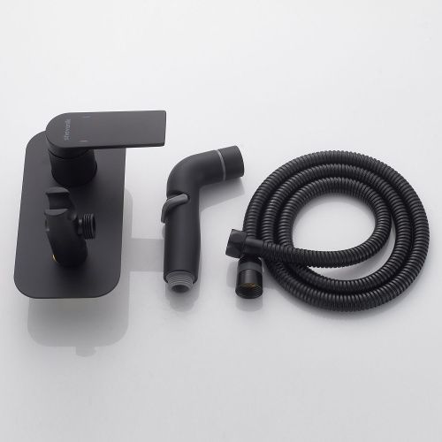 Гигиенический душ со смесителем Shevanik S4105H черный - фото 4