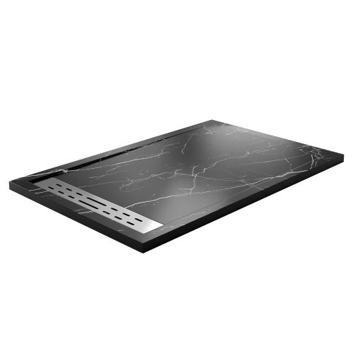 Душевой поддон WasserKRAFT Neime 19T 19T36 140x90 искусственный камень черный - фото 2