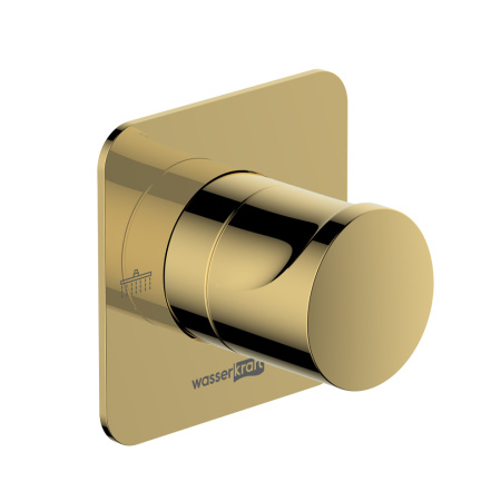 Переключатель на 2 выхода WasserKRAFT Neckar 2100 A277 встраиваемый золото