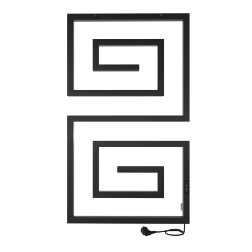 Полотенцесушитель Indigo Lira DGL100-60BRRt 60х103 электрический черный муар - фото 4