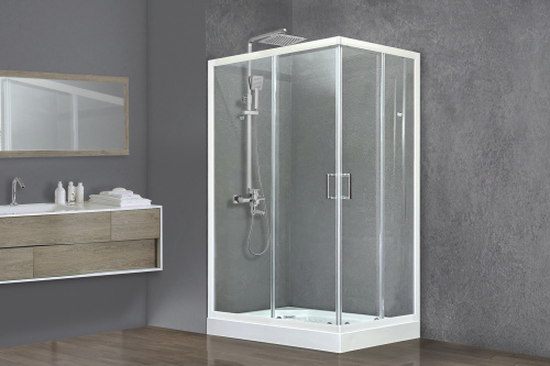 Душевой уголок Royal Bath HP RB8120HP-T-L 120х80 стекло прозрачное профиль белый
