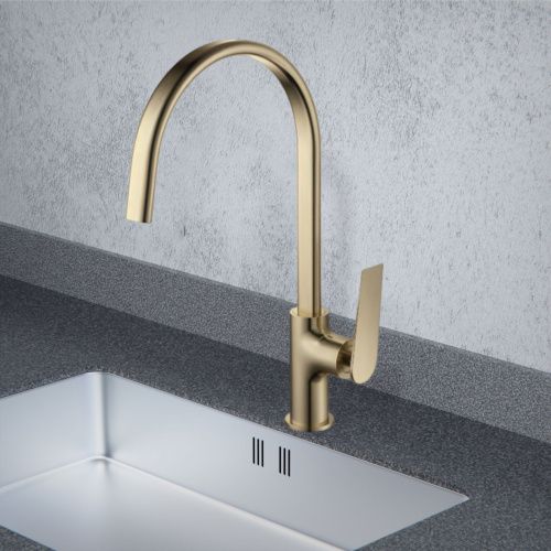 Смеситель для кухни Maretti Campanella CP31RZZ847 на мойку золото - фото 4