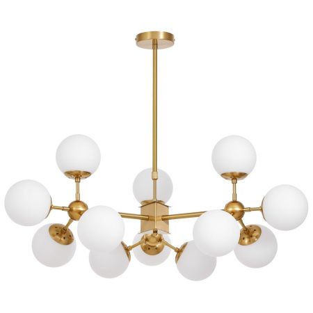 Люстра на штанге Lumina Deco Zodiak (Зодиак) LDP 160-12 MD+WT