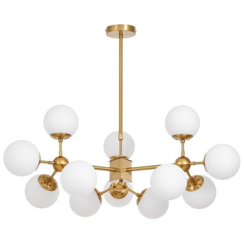 Люстра на штанге Lumina Deco Zodiak (Зодиак) LDP 160-12 MD+WT - фото 3