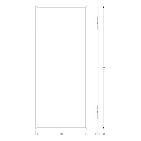 Зеркало Evoform Comfort BY 0939 50х120 подвесное