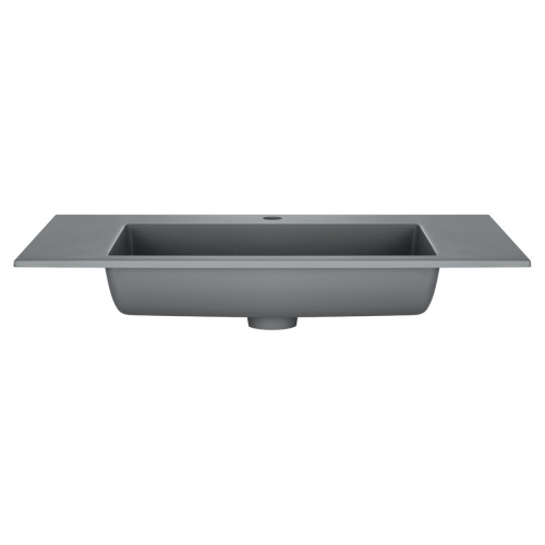 Раковина кварцевая Vincea 80 см VCB-13800G встраиваемая цвет серый матовый - фото 2