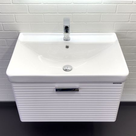 Тумба с раковиной Comforty Танжер 00-00019565CF 70х50 подвесная цвет белый