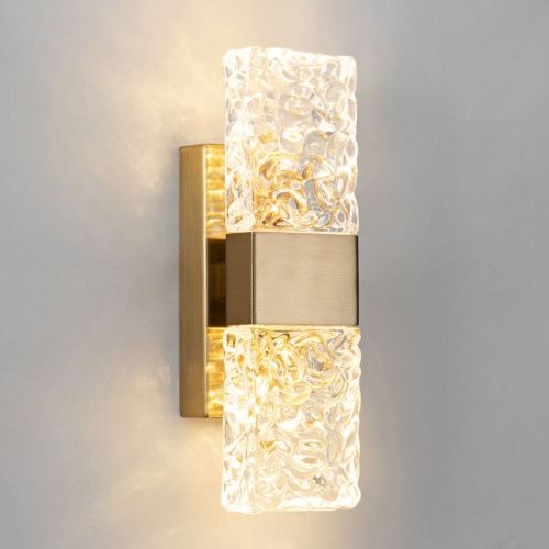 Светильник настенный Delight Collection Wall lamp (Валл ламп) 88068W gold/clear - фото 2