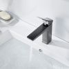 Смеситель Shevanik S4401T на раковину оружейная сталь