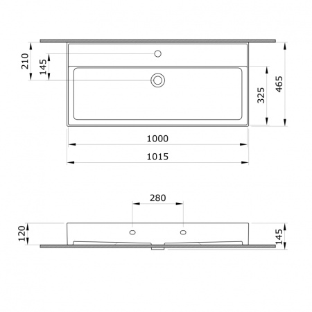 Тумба с раковиной Orka Malta 5001477 100х47х63 цвет белый матовый