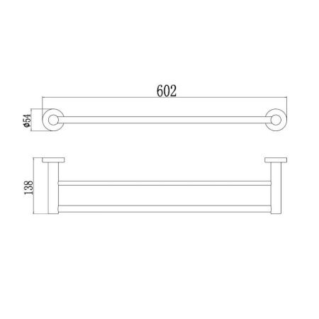 Полотенцедержатель Savol S-005648C