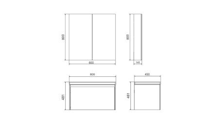Тумба под раковину Velvex KLAUFS tpKLA.80.1Y-616.216 80х40 подвесная цвет белый