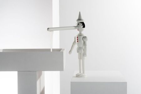 Смеситель для кухни Emmevi Pinocchio 1887/BC на мойку белый