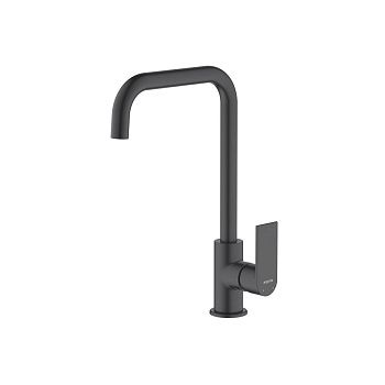 Смеситель для кухни Aquatek ЛИРА AQ1480MB на мойку черный