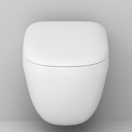 Чаша унитаза подвесная Am.Pm Sensation C301700WH цвет белый глянцевый без сиденья безободковая каскадный смыв