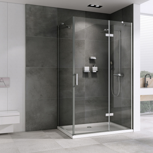 Душевой уголок Abber Zart AG08120-S91 90х120 стекло прозрачное профиль хром глянцевый - фото 2
