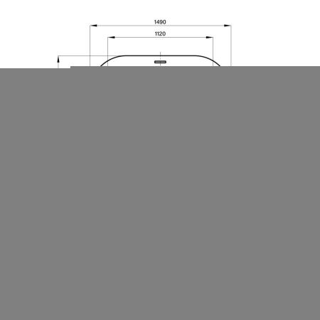 Ванна акриловая Wellsee Chic Riviera 236801000 150х80 отдельностоящая овальная с ножками