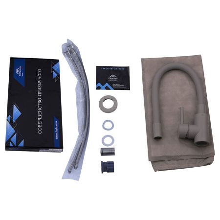 Смеситель для кухни Fashun A54101N-12A на мойку серый