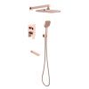 Душевая система Voda 7in1NVRG встраиваемая в стену цвет розовое золото