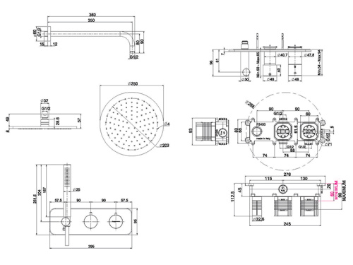 Смеситель Fima Carlo Frattini F3031XSOS на раковину брашированное золото - фото 2