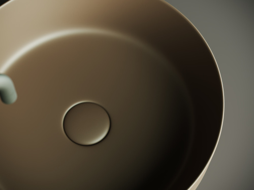 Раковина Ceramica Nova ELEMENT 39 см CN6022MDB накладная цвет темно-коричневый матовый - фото 5