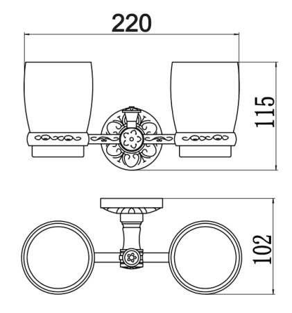 Стакан Savol S-005868C