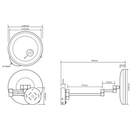Косметическое зеркало Bemeta 116401772