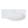 Раковина керамическая Kerama Marazzi RIVA RV.wb.100Rh 100х50 подвесная цвет белый 1 отверстие под смеситель