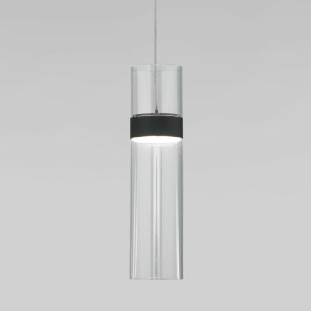Светильник подвесной Eurosvet Lumen (Лумен) 50244/1 LED черный/прозрачный