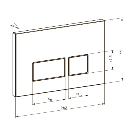 Клавиша смыва Boheme 664-CR хром