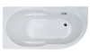 Ванна акриловая Royal Bath AZUR RB614202L 160х80 пристенная асимметричная без каркаса