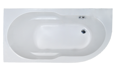 Ванна акриловая Royal Bath AZUR RB614202L 160х80 пристенная асимметричная