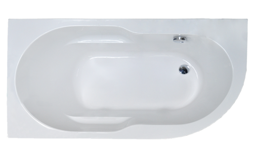 Ванна акриловая Royal Bath AZUR RB614203L 160х80 пристенная асимметричная