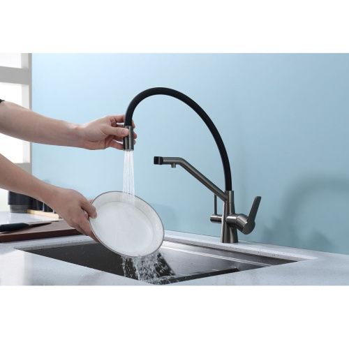 Смеситель для кухни Raglo R80 R80.62.09 на мойку графит - фото 5