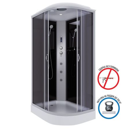 Душевая кабина Niagara Classic 35121433LF 120х80 асимметричная с крышей ориентация левая
