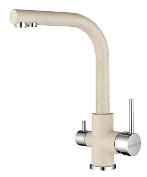 Смеситель для кухни Paulmark ESSEN Es213011-328 на раковину бежевый