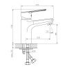 Смеситель DECOROOM DR22 DR22011 на раковину хром