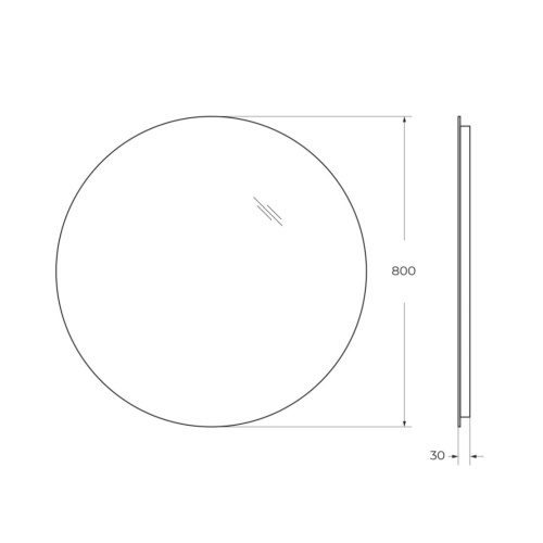 Зеркало BelBagno SPC-INT-800-LED 80х80 - фото 5
