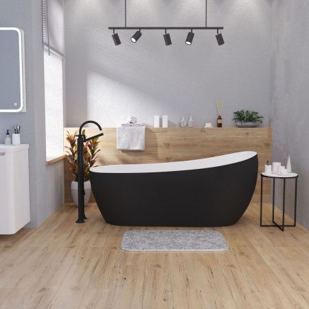 Ванна акриловая Grossman Galaxy GR-1403MB 170х75 отдельностоящая овальная с ножками