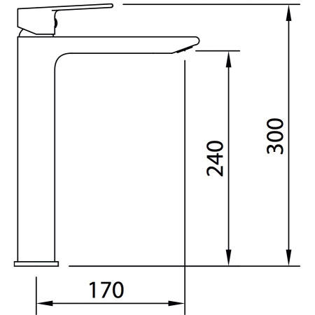 Смеситель Clever Agora Xtreme 60103 на столешницу хром