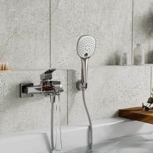 Смеситель для ванны WasserKRAFT Salm 2700 2701 настенный хром - фото 2