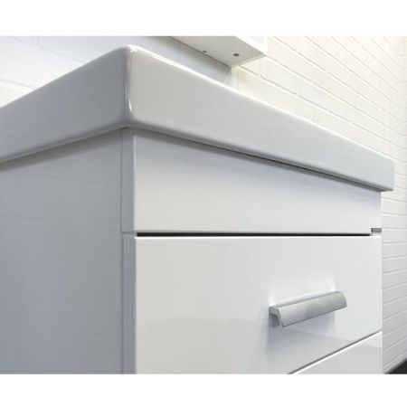 Тумба с раковиной Comforty Никосия 00-00011161CF 60х40 подвесная цвет белый