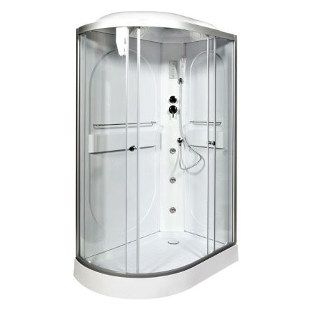 Душевая кабина AvaCan L602RGM+EL 120х80 асимметричная с крышей ориентация правая